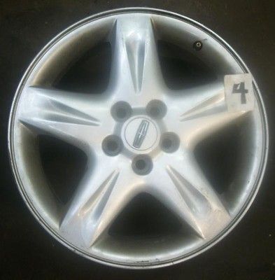 02 03 04 05 LINCOLN LS WHEEL 17X7 1/2 ALUM 5 SPOKES PAINTED BLADE GREY