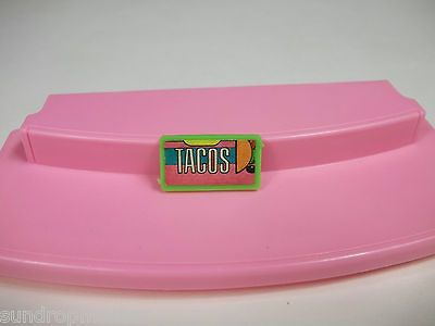 BARBIE DOLL VINTAGE 80S DREAMHOUSE TACOS FROZEN FOOD KITCHEN