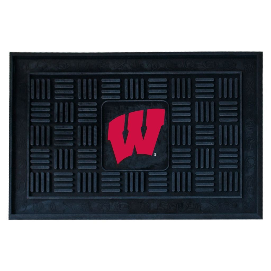 University Of Wisconsin Badgers Medallion Door Mat