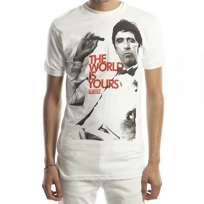 Scarface Movie The World is Yours Scar Face Pacino Tee Shirt Sizes S