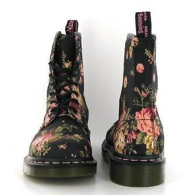 dr martens 1460 black victorian flowers