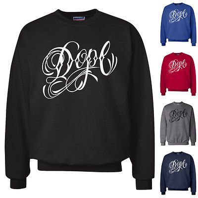 DOPE SCRIPT Crewneck Sweatshirt *5 COLORS* Tattoo Gang A3 A4 TT S4 VW