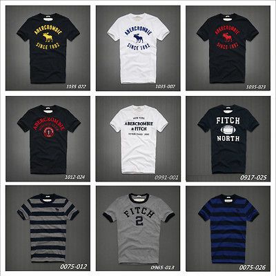 NWT ABERCROMBIE & FITCH MENS T SHIRTS SIZES S, M, L, XL, XXL