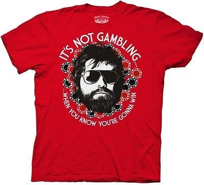 The Hangover Its Not Gambling Funny Movie Adult Medium T Shirt