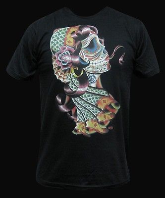 Large Black Market Art Company Cold Blooded Tee Mens tattoo snake