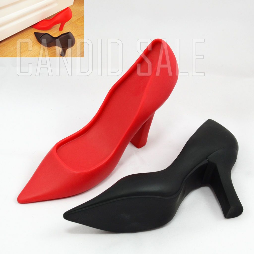 Lots / Door Stopper Foot in the Door Shoe Heel Novelty Gag Funny