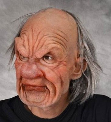 SUPERSOFT GRUMPY OLD MAN ADULT LATEX MASK LICENSED MB1001 ZAGONE