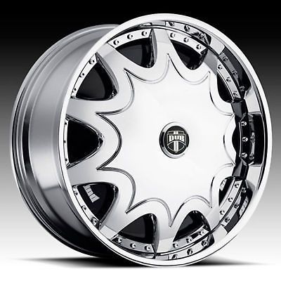 28 DUB STASHOLA SPINNER CHROME WHEEL SET