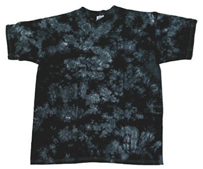 NEW 4X Black Crackle hand dyed TIE DYE T SHIRT Free Ship Last1 this