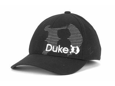 Duke Blue Devils Mens Hat Cap Zephyr Interval Gothic Black Flexfit (S