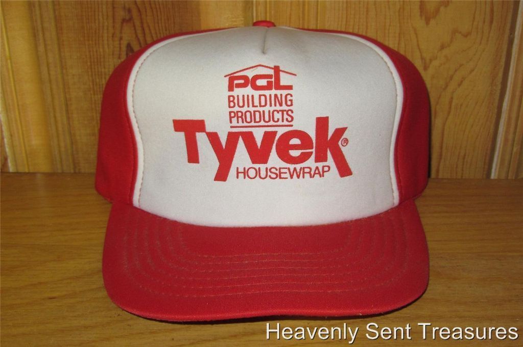 PGL Building Products TYVEK HOUSEWRAP Vintage 80s Foam Trucker