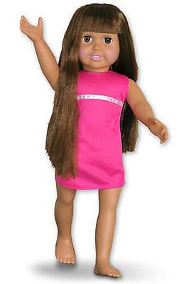 Day Doll Emma Long Brown Hair Springfield Girl 18 w Soft Body L1