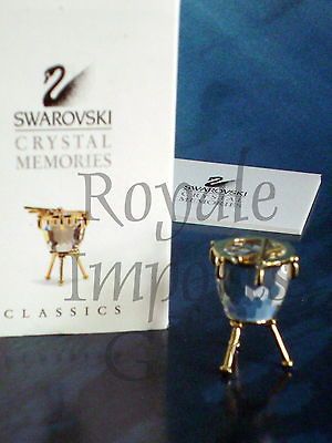 Swarovski Crystal Kettle Drum & Sticks 183286 Retired Original Box