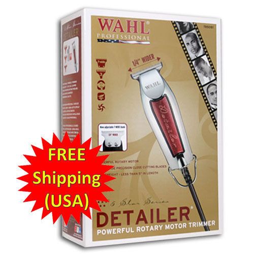 Wahl 5 Five Star Detailer Edger Trimmer 8081 + T Wide Adjust Blade