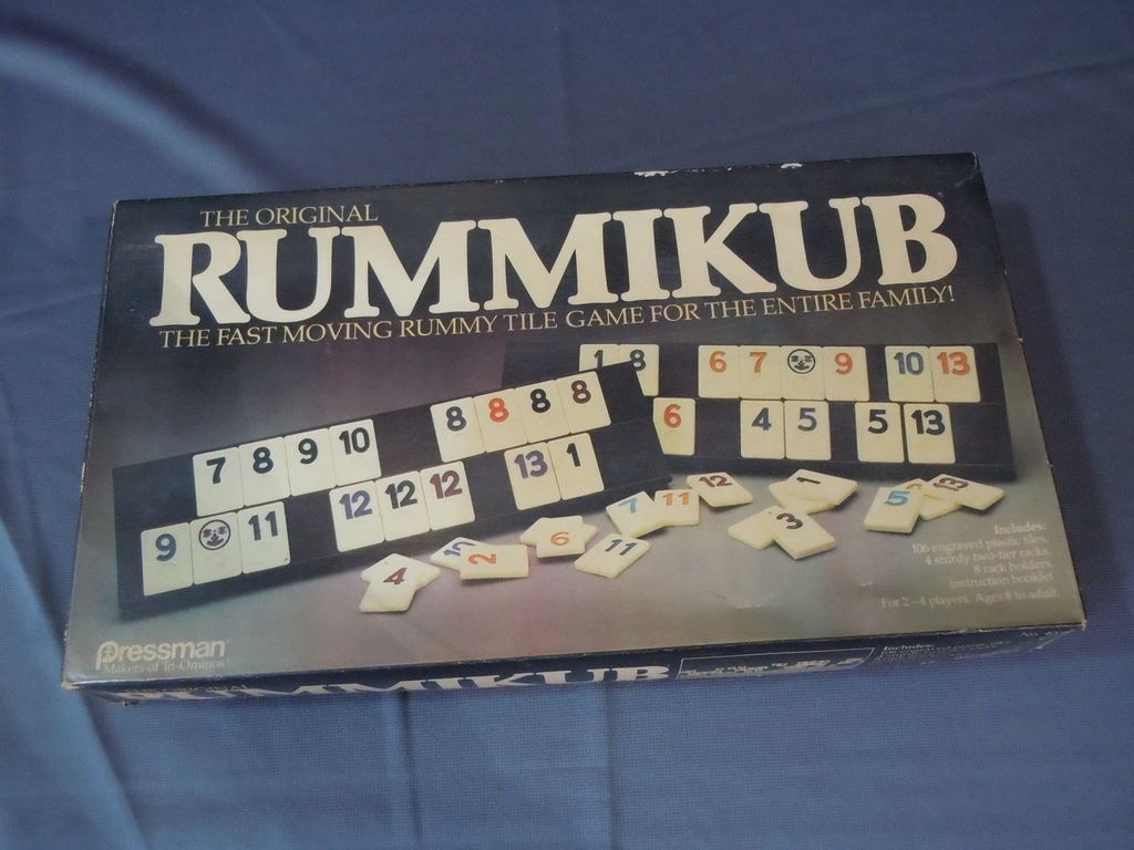 Vintage 1980 Pressman Rummikub Rummy Tile Game