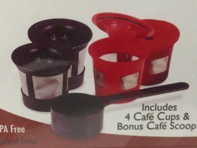 Refillable/Reu sable Coffee K Cup filters W/BONUS Coffee Scoop for