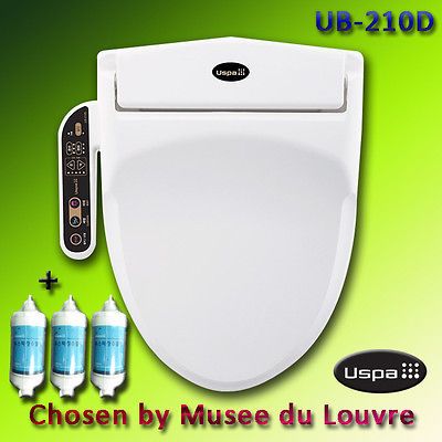 Electronic Bidet, Auto Toilet Washlet Seat, UB 210D + 3 Filters, Korea