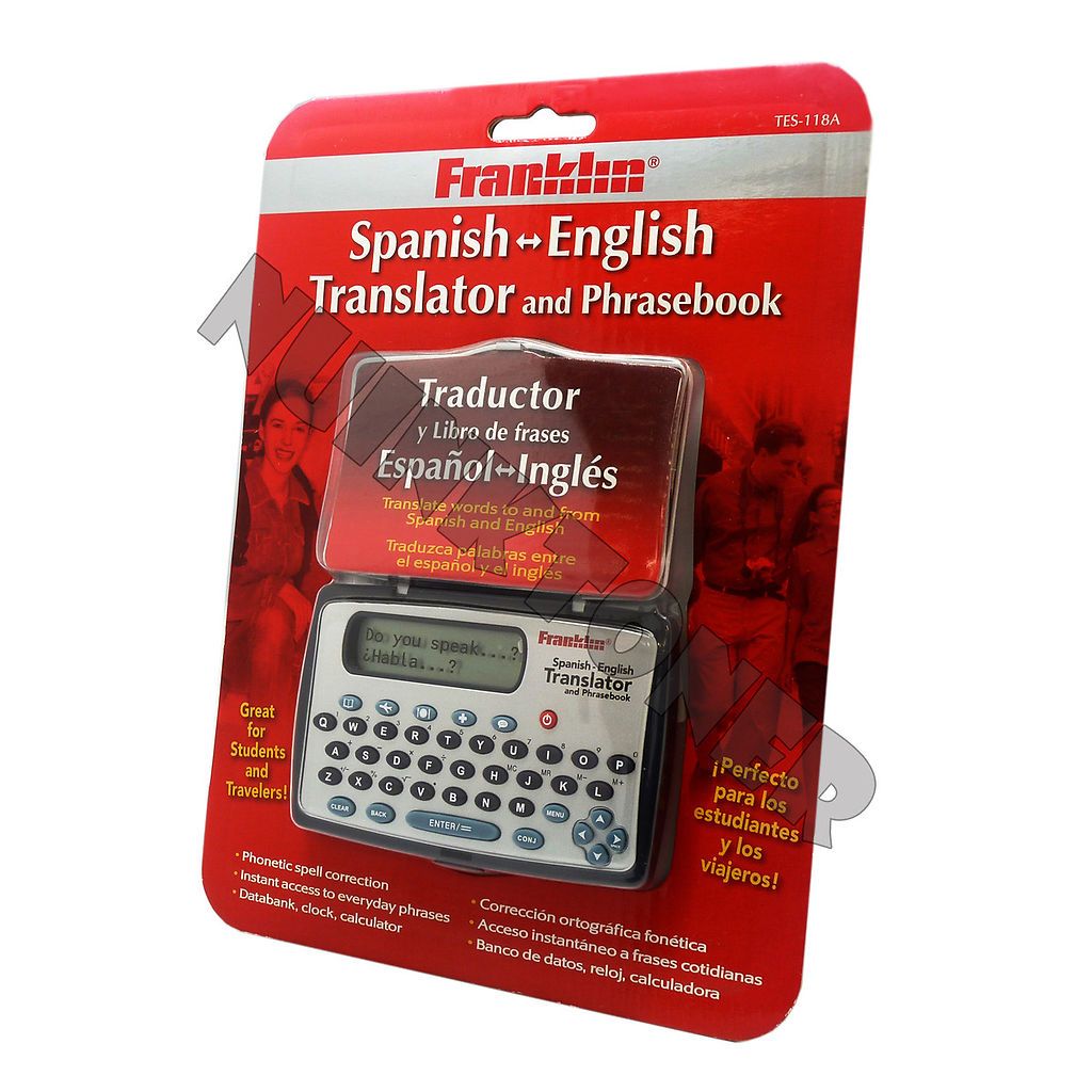 Franklin TES 118 Spanish and English translator and Phrasebook