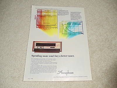 Accuphase T 100 Super Tuner Ad, 1976, 1 pg, Article