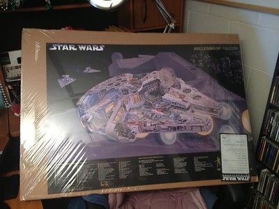 Star Wars cut away Millennium Falcon lithograph signed w/ COA #132