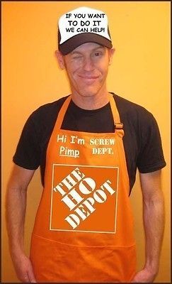 NEW Easy Funny Mens Costume Ho Depot Apron Set