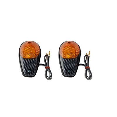 Amber/Carbon Turbulent Turn Signals Kawasaki ZX 6R 7R 9R 10R 11 12R 14