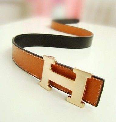 New Woman Accessory Faux Leather Alphabet H Buckle Lady Fashion Waist