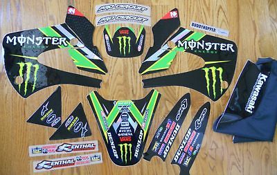 85 KX 100 MONSTER PRO CIRCUIT KAWASAKI GRAPHICS KIT KX85 KX100 (01 13