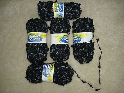 Jaeger Yarn   Beach Cotton   5 Skeins   Black