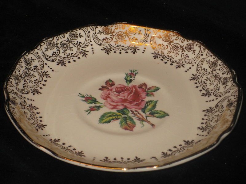 GEORGIAN CHINA   Briar Rose   SAUCER only