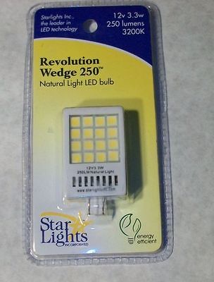 STAR LIGHTS REVOLUTION WEDGE 250 RV/CAMPER/BOAT LED BULB/LAMP 250