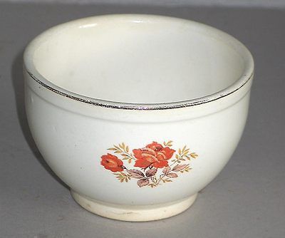  Roebuck & Co Empress Oven Proof Bowl Orange Rose Gold Trim