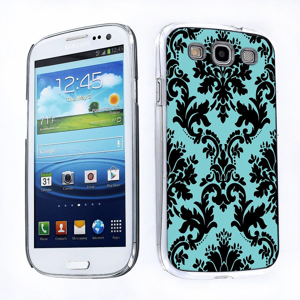 Slim Profile Hard Back Cover Case for Samsung Galaxy S3 S III Baroque