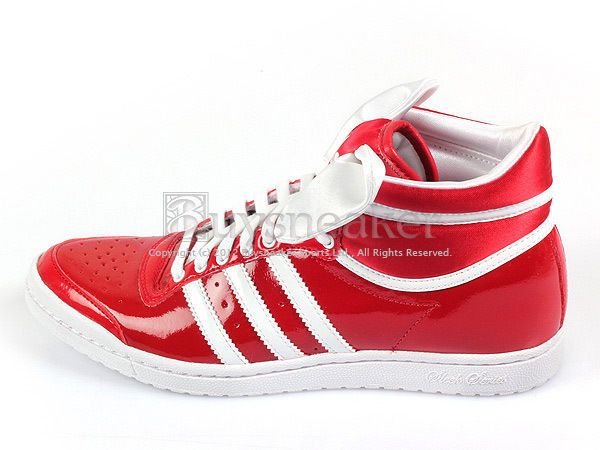 Adidas Top Ten Hi Sleek Bow W Red/White Originals Patent Trefoil 2012