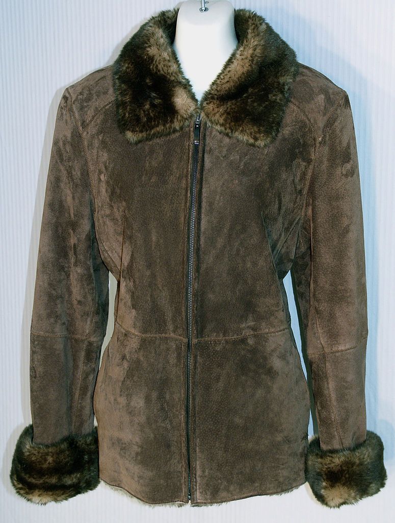 La Nouvelle Renaissance Brown Suede Coat Size M