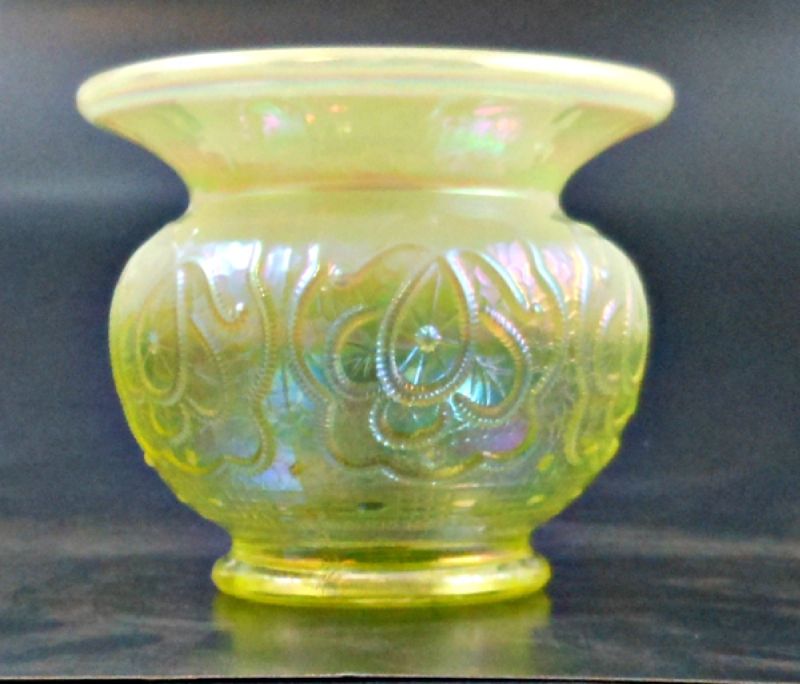 Fenton Persian Medallion Topaz Opalescent Spittoon