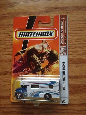 MB 091 MATCHBOX 2008 MOTOR HOME #091 BLUE METAL NEW