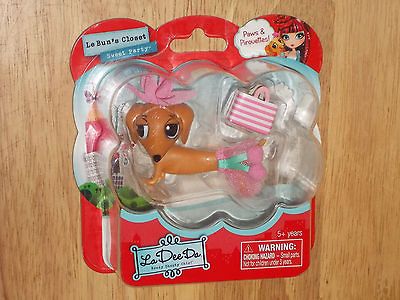 MOC Spin Master LA DEE DA Doll Pet LE BUNS CLOSET Dog & Fashion SWEET