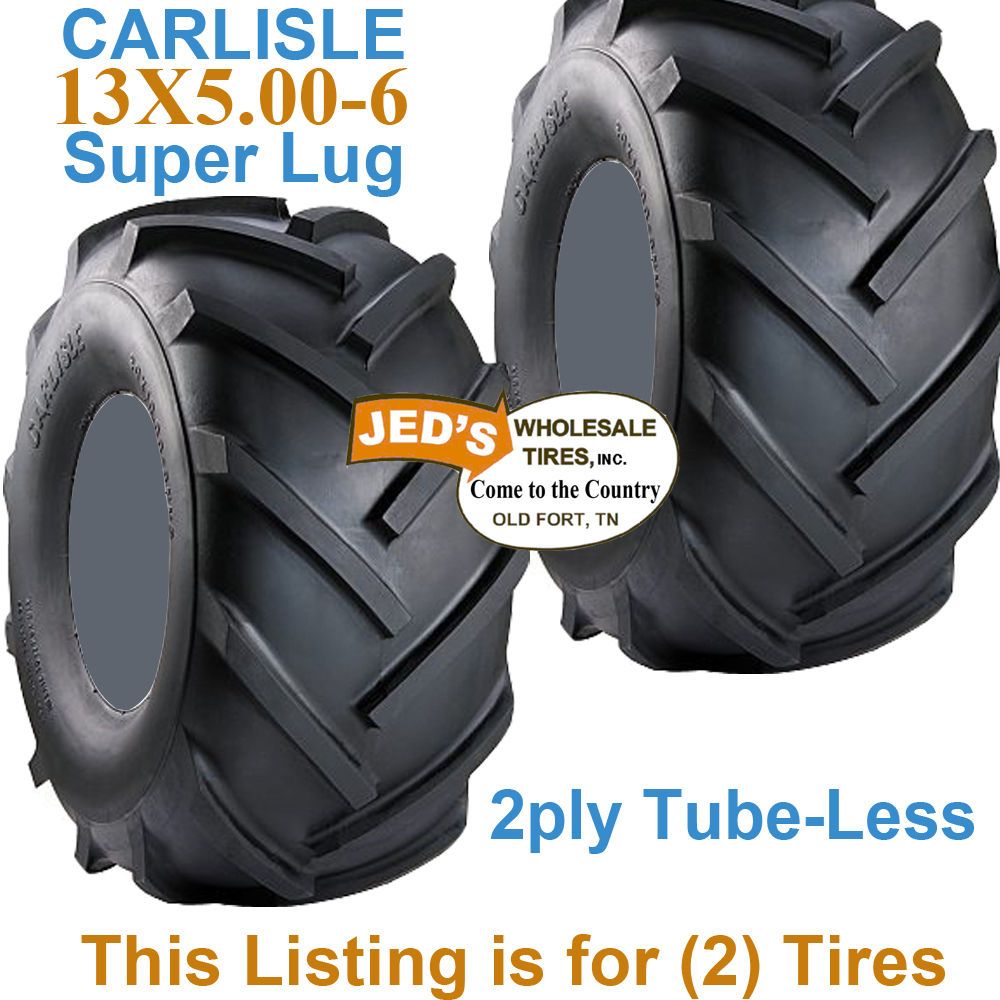 13x5.00 6 R 1 Carlisle Super Lug Tires 2ply 5100201