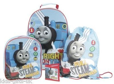 Thomas the Tank Engine Right on Time 4 Pce Luggage Set