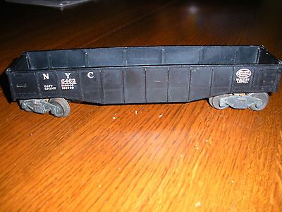 1950s Lionel Train Car NYC 6462 Hopper, Black Plastic   Metal Wheels