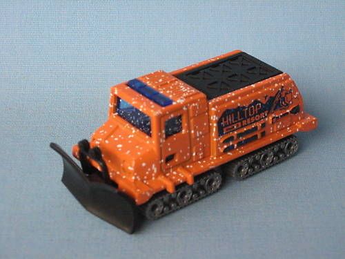 Matchbox Snow Groomer Plough with Orange Body