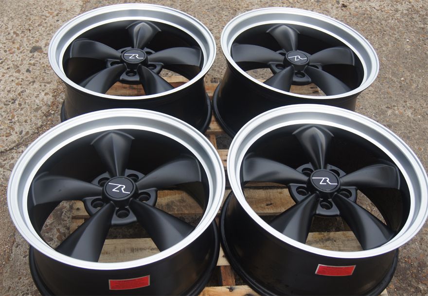 Black Bullitt Wheels 18x9 Rims for Mustang 2005 2013 Bullet