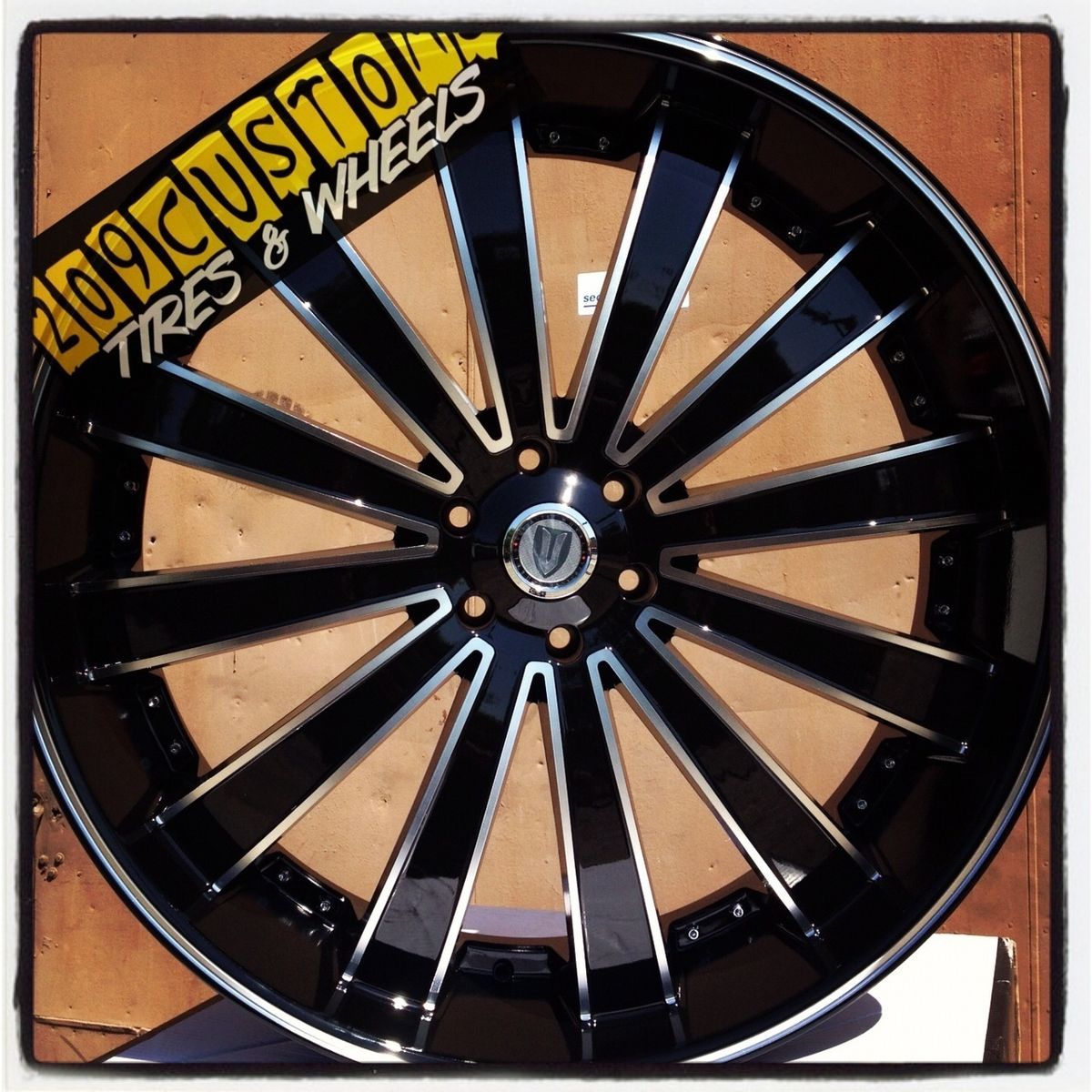  VERSANTE RIMS WHEELS TIRES VW225 BLACK 6X139 7 YUKON 2010 2011 2012