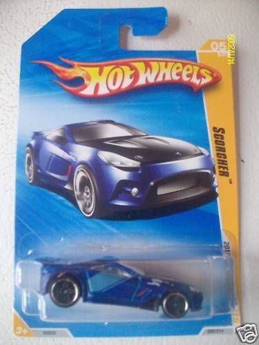 Hot Wheels 2010 First Edition 5 52 Scorcher Blue