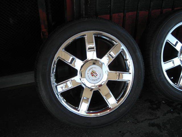 Cadillac Escalade 2007 11 Chrome Wheels Rims Tires Tahoe Denali