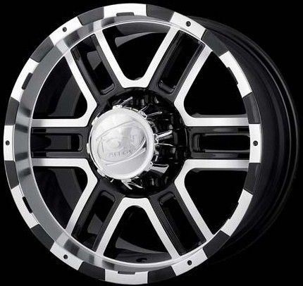 Ion 179 Wheels Rims 17x8 Ford F150 F250 7x150mm 7 Lug Black Machined