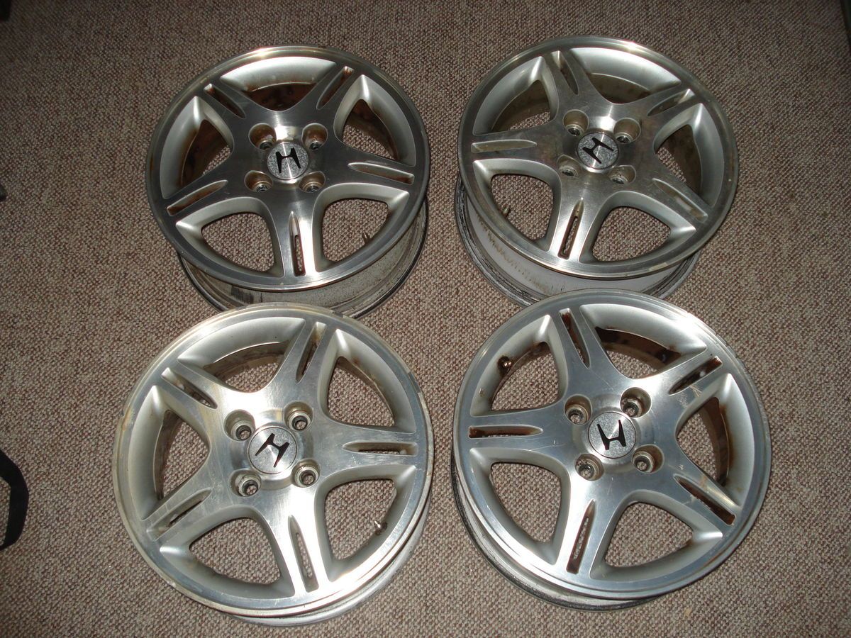 14 inch 4 Lug Honda Rims Wheels Set of 4 Split 5 Spoke Civic Integra