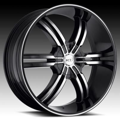 24 26 28 VCT Torino Black Wheels Rims Chrysler 300 200 Aspen M300