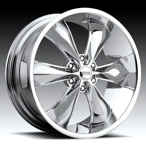 22 x9 5 FOOSE Legend 6 F137 Chrome 6 Lug Wheels Rims